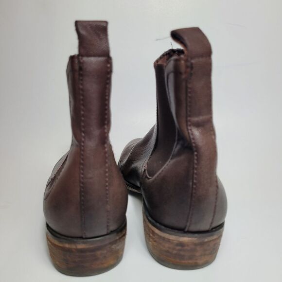 Arturo Chiang Averly  Brown Leather Chelsea Boot  Slip On Ankle Size Size 7 - Picture 4 of 8